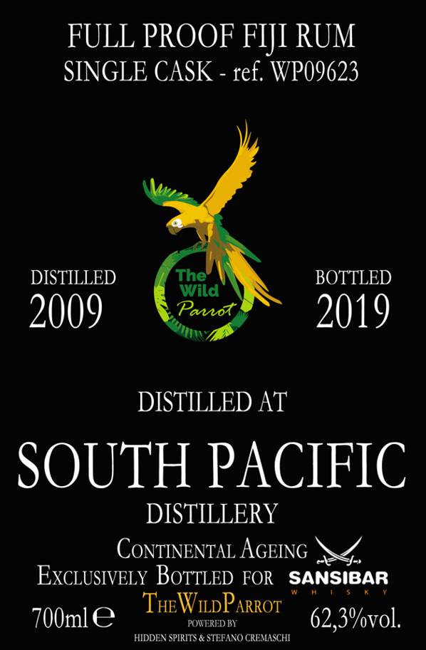 SOUTH PACIFIC 2009 label
