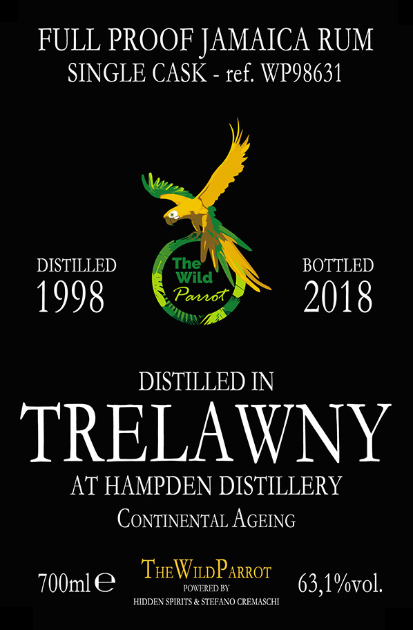 TRELAWNY 1998 label