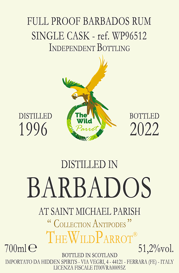 BARBADOS 1996 label