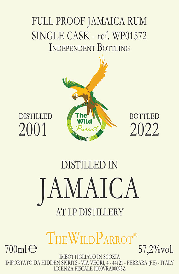 JAMAICA 2001 label